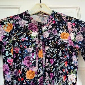 Girl's Floral Jumpsuit